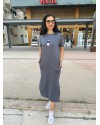 TEDY GRİ ELBİSE 