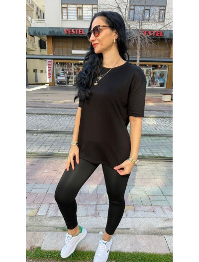 MODAL KUMAŞ SİYAH  TŞÖRT 