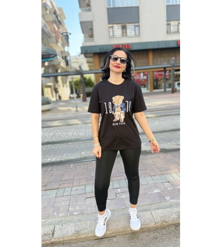 TEDY SİYAH TŞÖRT 