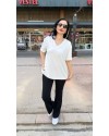 MODAL KUMAŞ V YAKA GENİŞ KALIP 