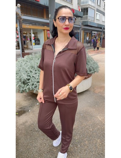 FİLELİ TAKIM KAHVERENGİ