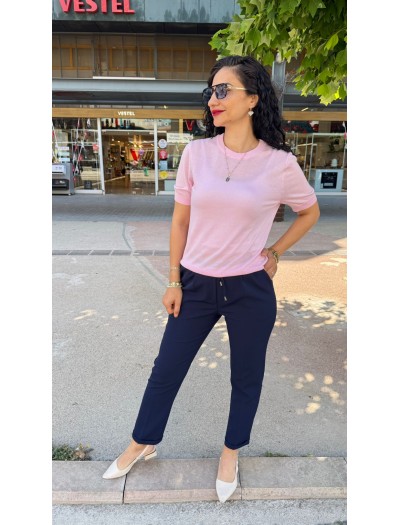 LACİVERT DUBLE PAÇA PANTOLON 