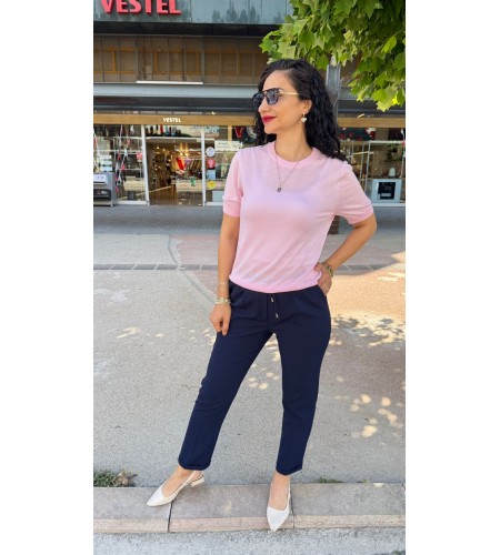 LACİVERT DUBLE PAÇA PANTOLON 